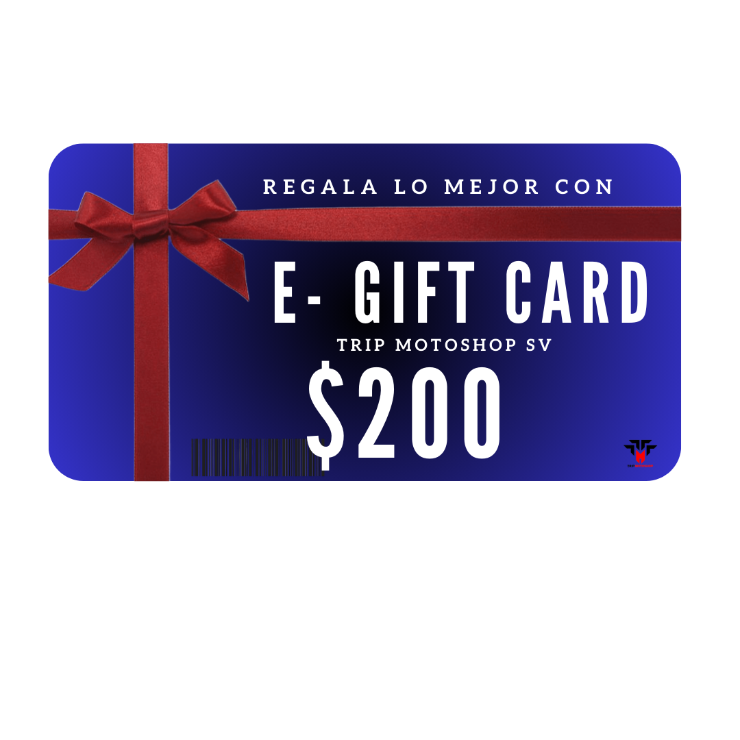 Gift Card Electronica Trip Motoshop