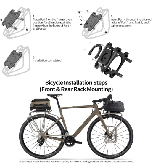 Adaptador de Tank Bag magnetica Rhinowalk XM10490