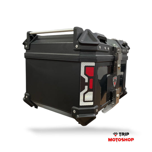 Top Case / Baúl 45 Litros Plastico Base Metalica Refuerzo de Aluminio