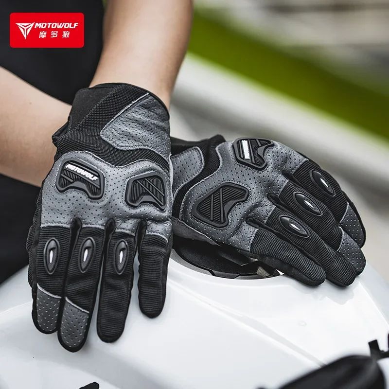 Guantes para motociclista Motowolf MDL0341