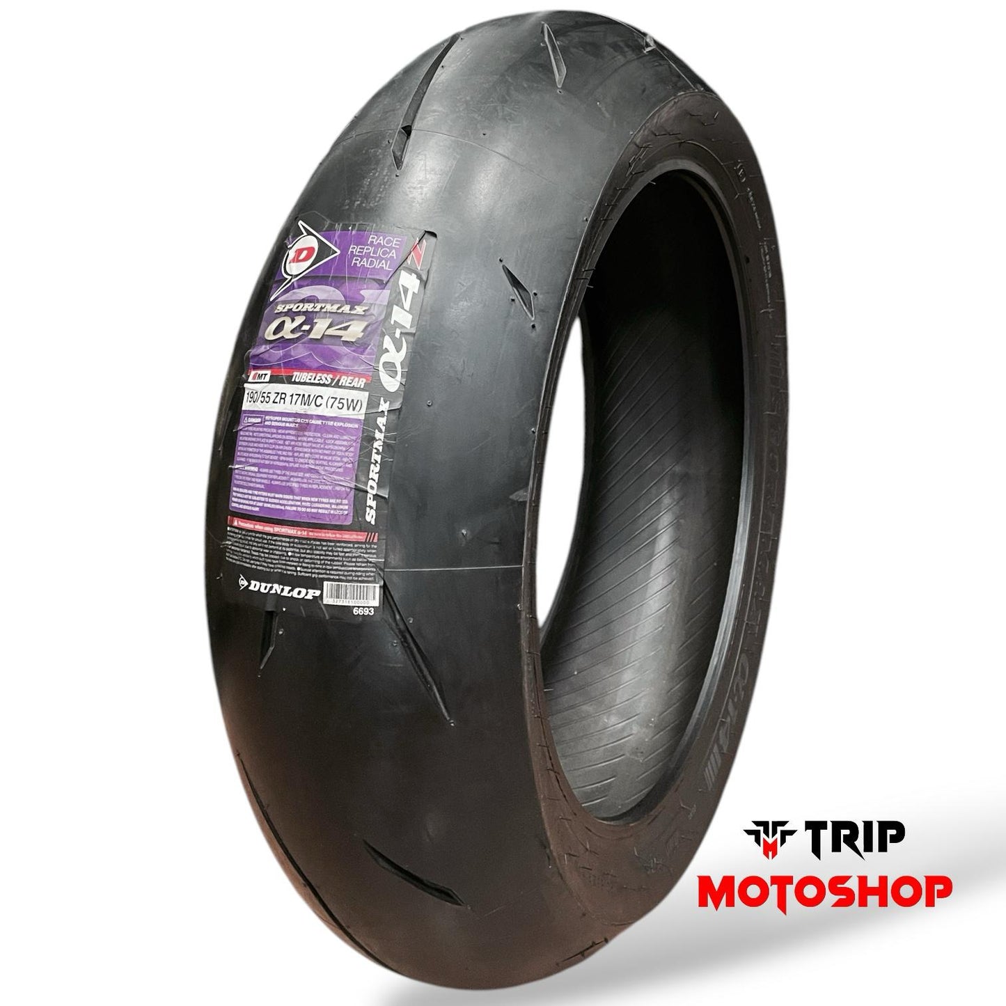 Llanta Dunlop Alpha 14 Sportmax 190/55ZR-17 Trasera TL