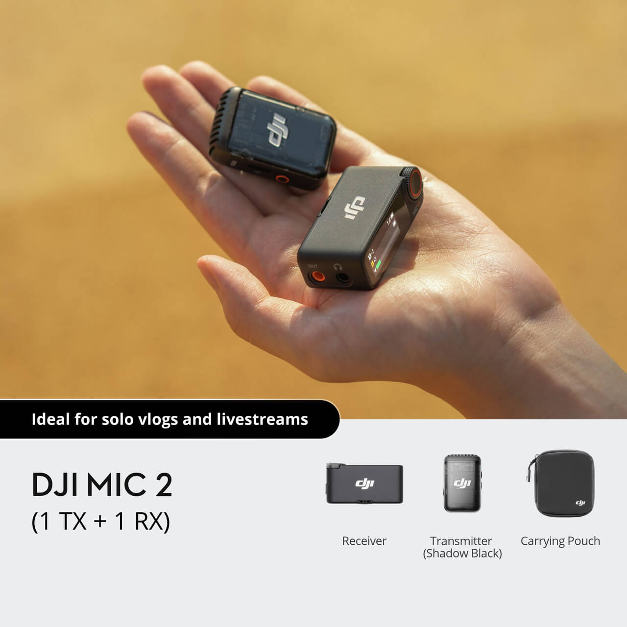 Microfono DJI MIC 2 (1TX+1RX)