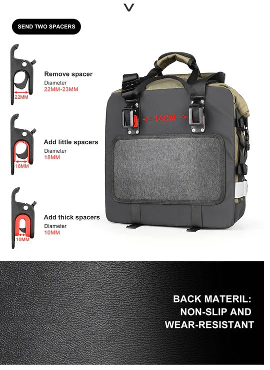 Maletas Laterales Rhinowalk de 20L MT2040