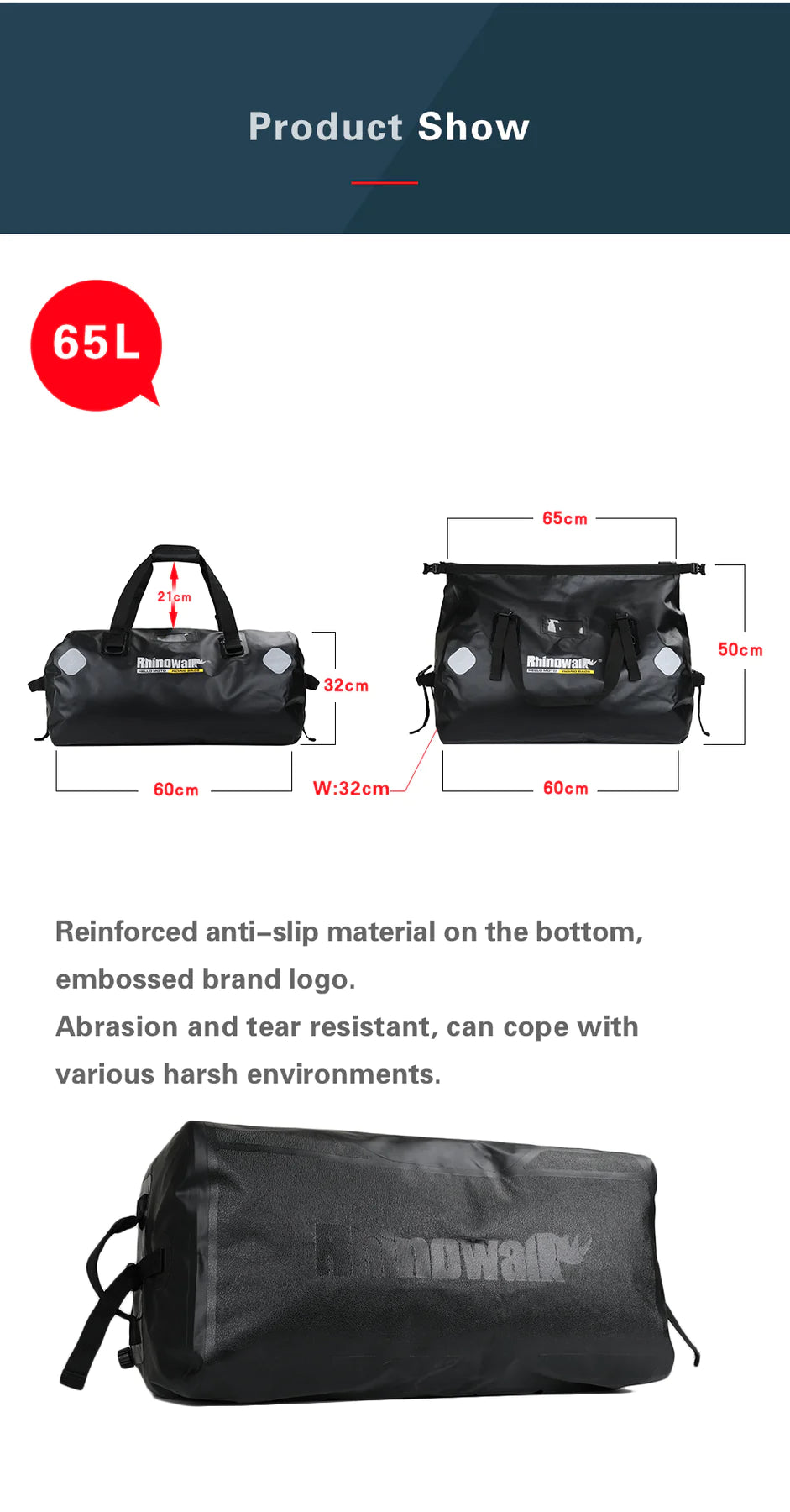 Dry Bag 65L Rhinowalk MT20650