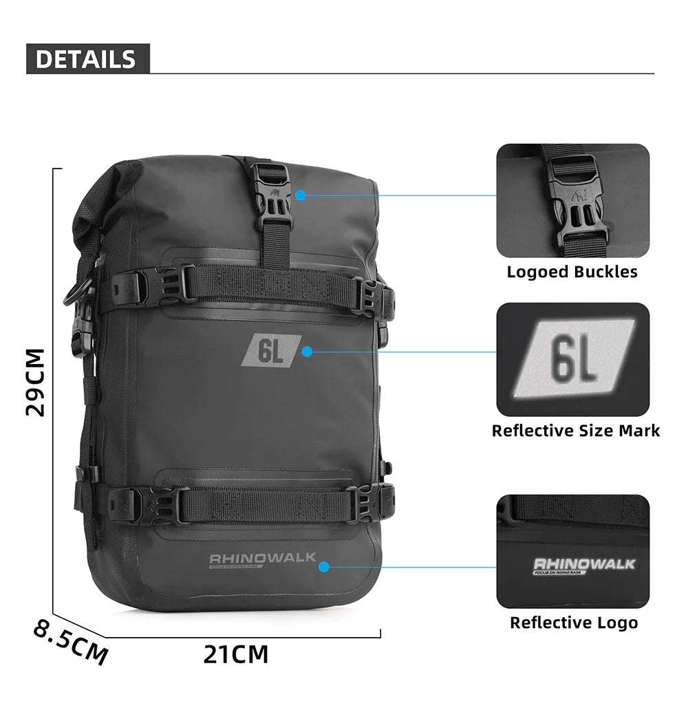Maleta para Defensa de 6L Rhinowalk MT2206 Crash bar bags