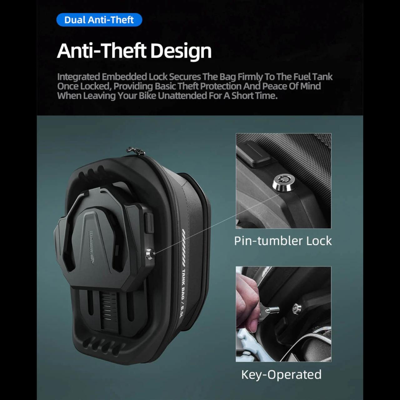 Tank Bag / Maleta de Tanque magnetica Rhinowalk Mechanic series MJX2011