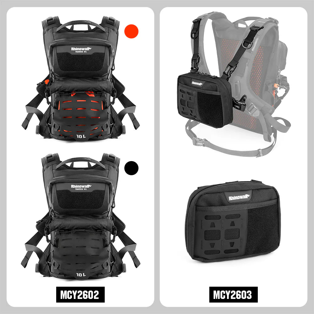 Mochila táctica / camel back 10L Rhinowalk MCY2602 Traverse Series