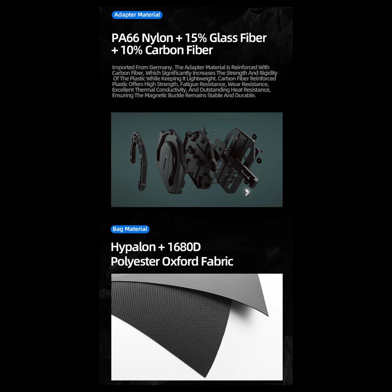 Tank Bag / Maleta de Tanque magnetica Rhinowalk Mechanic series MJX2011