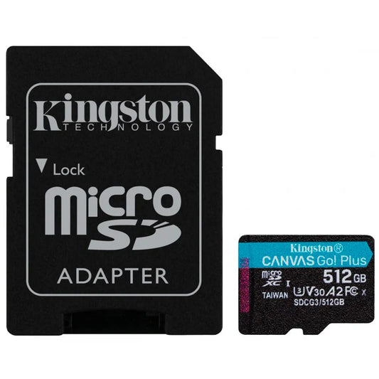 Memoria Flash Kingston Canvas Go Plus 512GB Micro SD