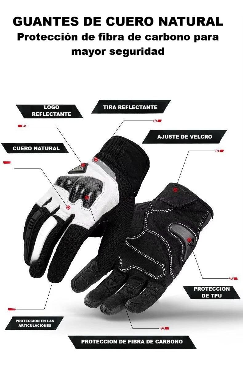 Guantes para motociclista Motowolf MDL0333