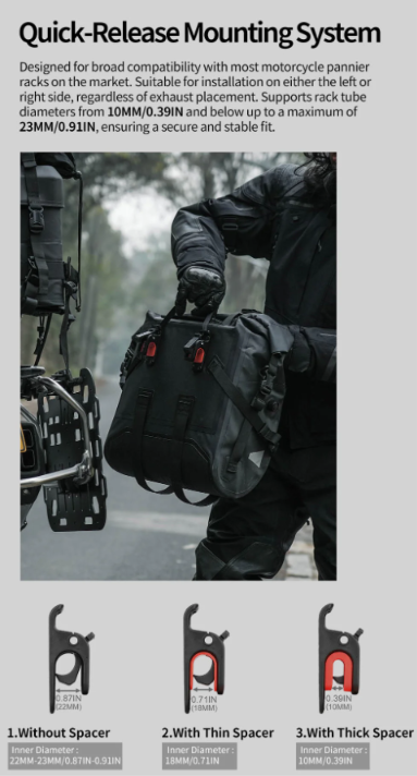 Maletas Laterales 24L Warrior series Rhinowalk MYS2406