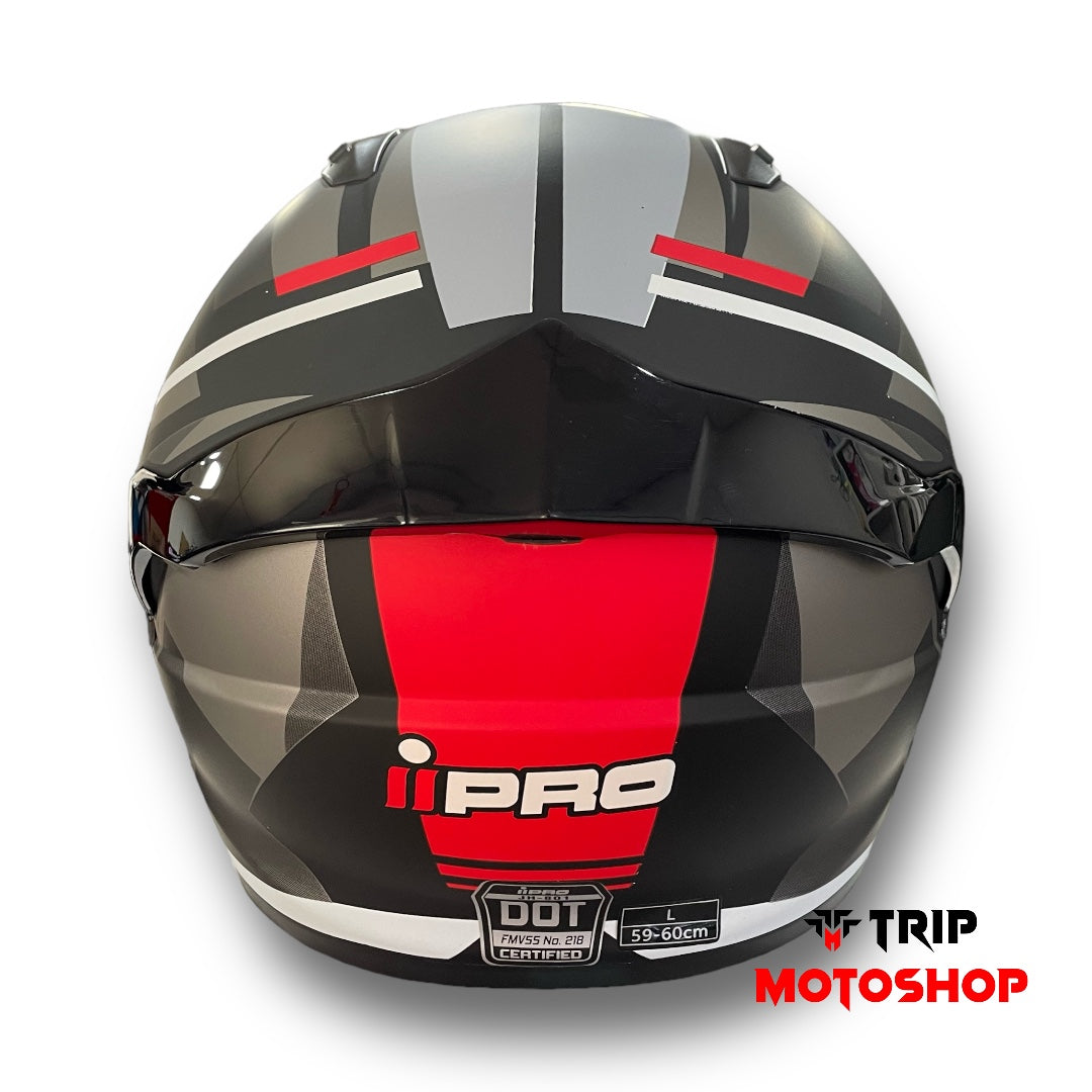 Casco Ipro JH-801 Cross Matt Black Red