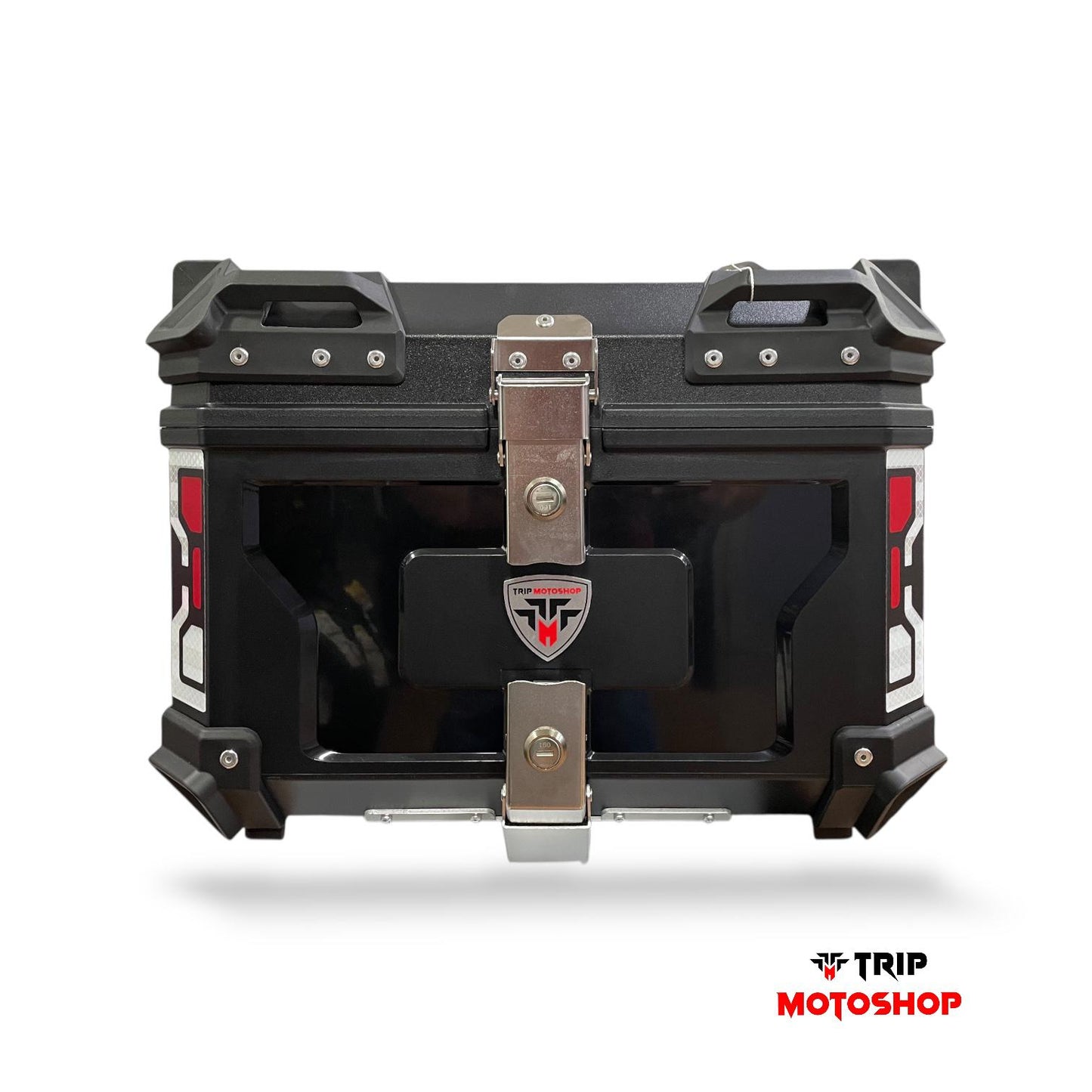 Top Case / Baúl 45 Litros Plastico  Base Metalica Refuerzo de Aluminio