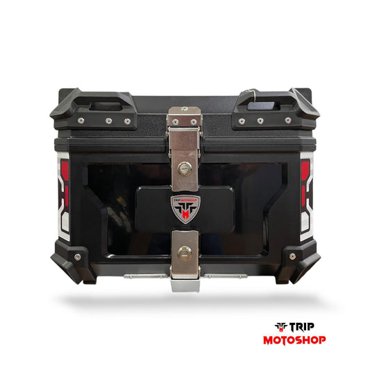 Top Case / Baúl 45 Litros Plastico  Base Metalica Refuerzo de Aluminio