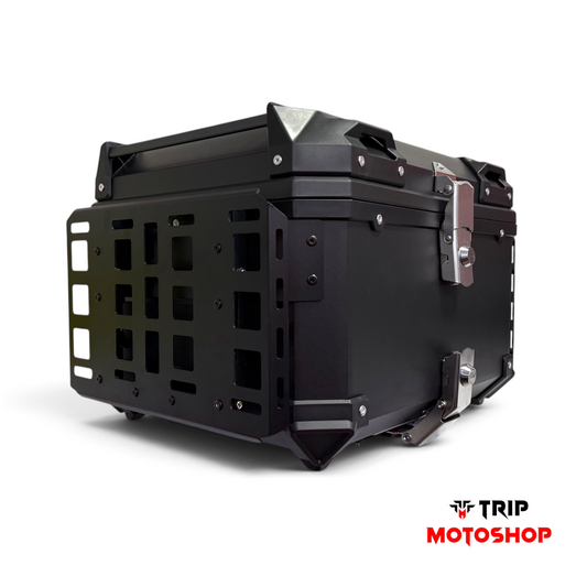 Top case / Baul Plastico 50L base Metalica más Parrillas Laterales