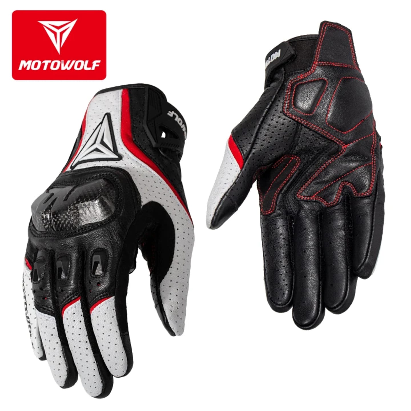 Guantes para motociclista Motowolf MDL0305