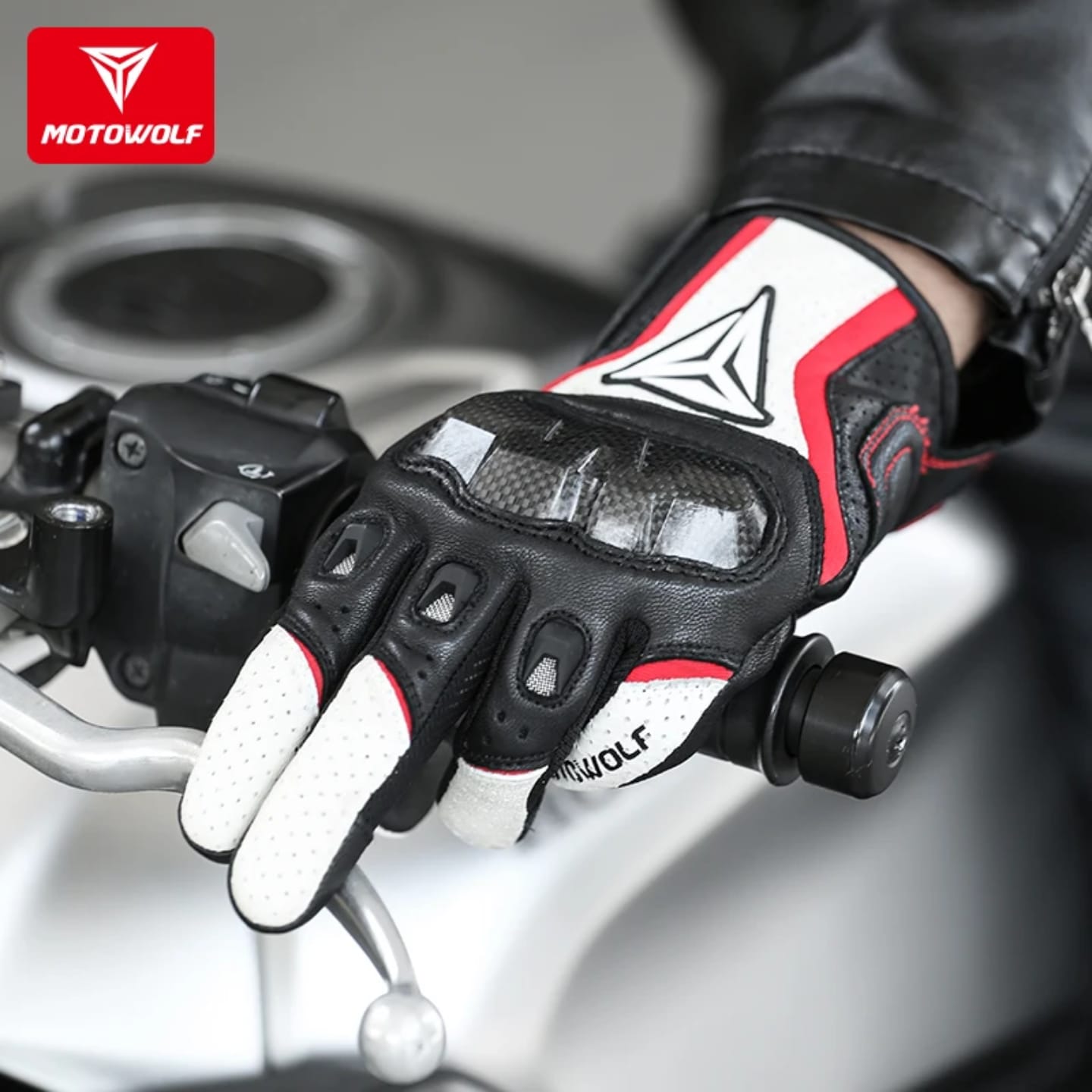 Guantes para motociclista Motowolf MDL0305
