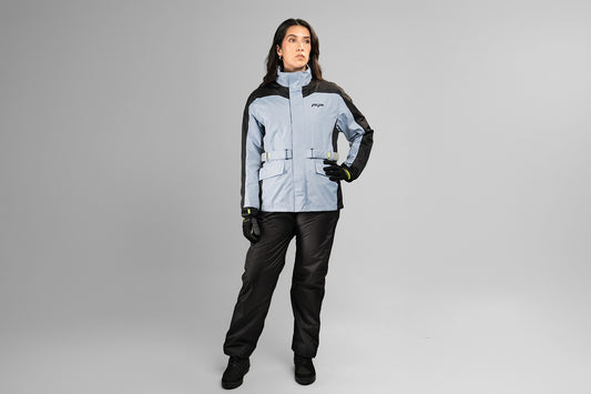 Impermeable Reflectivo Gris Cyclone Mujer