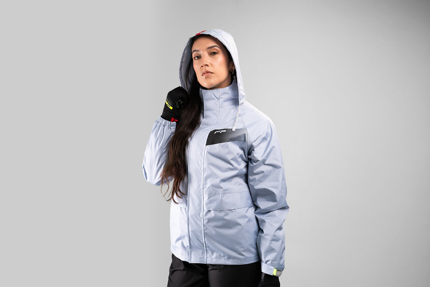 Impermeable Reflectivo Gris Cyclone Mujer