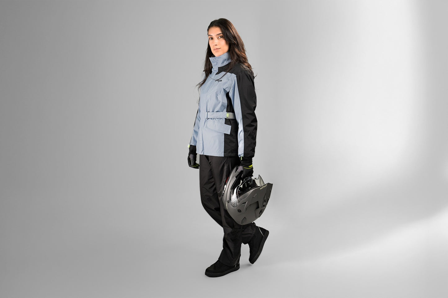 Impermeable Reflectivo Gris Cyclone Mujer