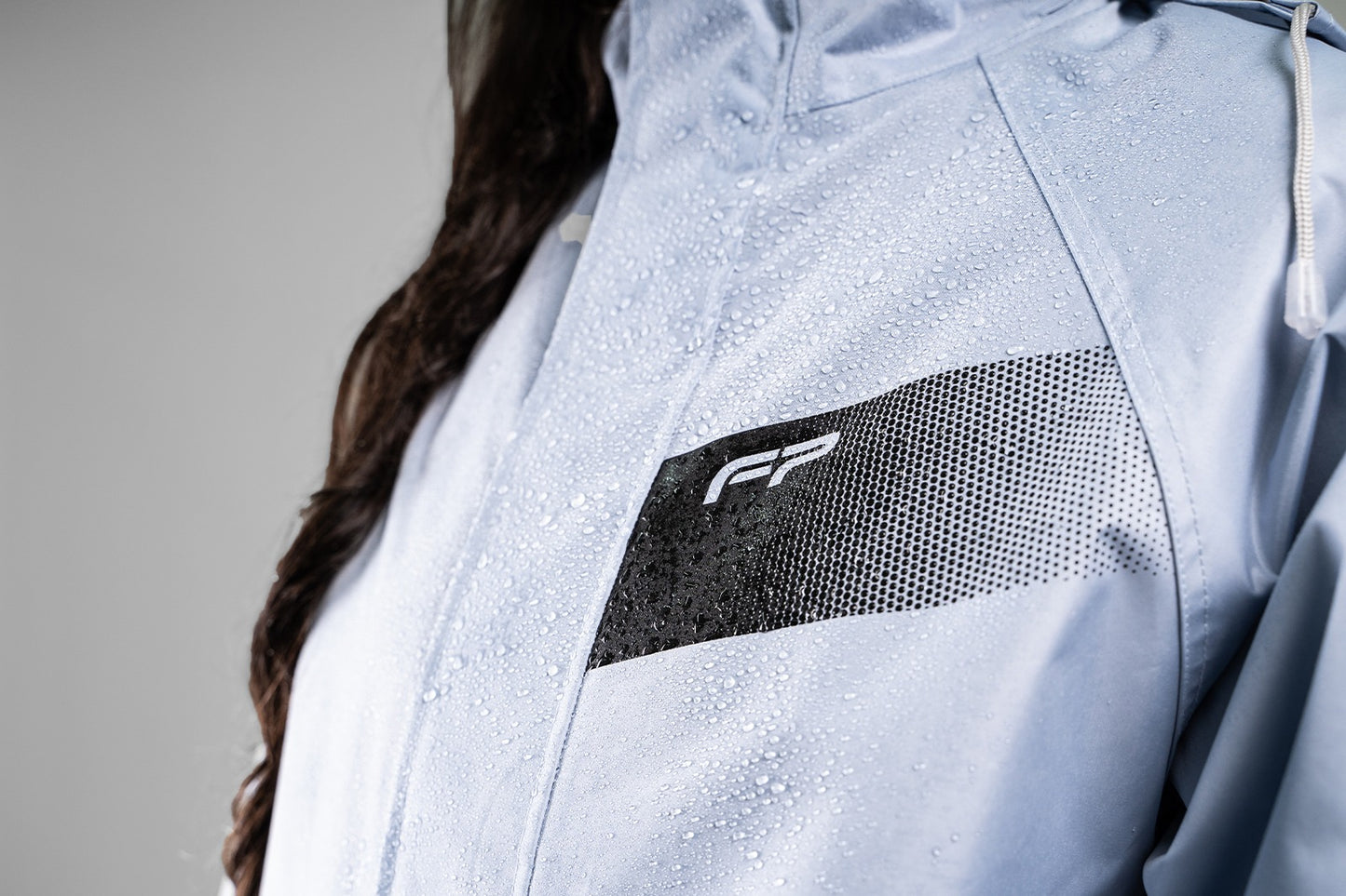 Impermeable Reflectivo Gris Cyclone Mujer